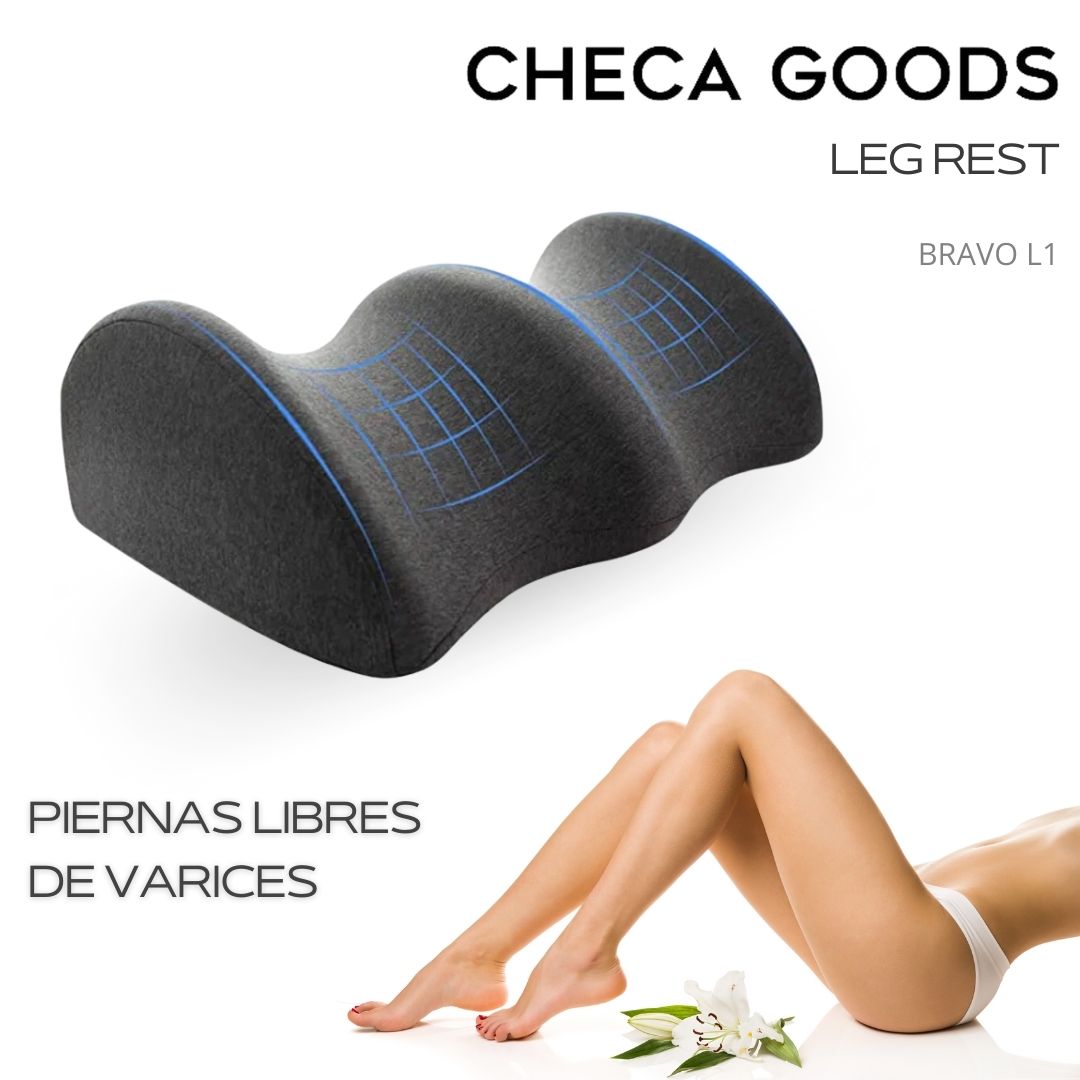 Cojín de Piernas Anti Varices Dolor Original Checa Goods L1 Gris Oscuro