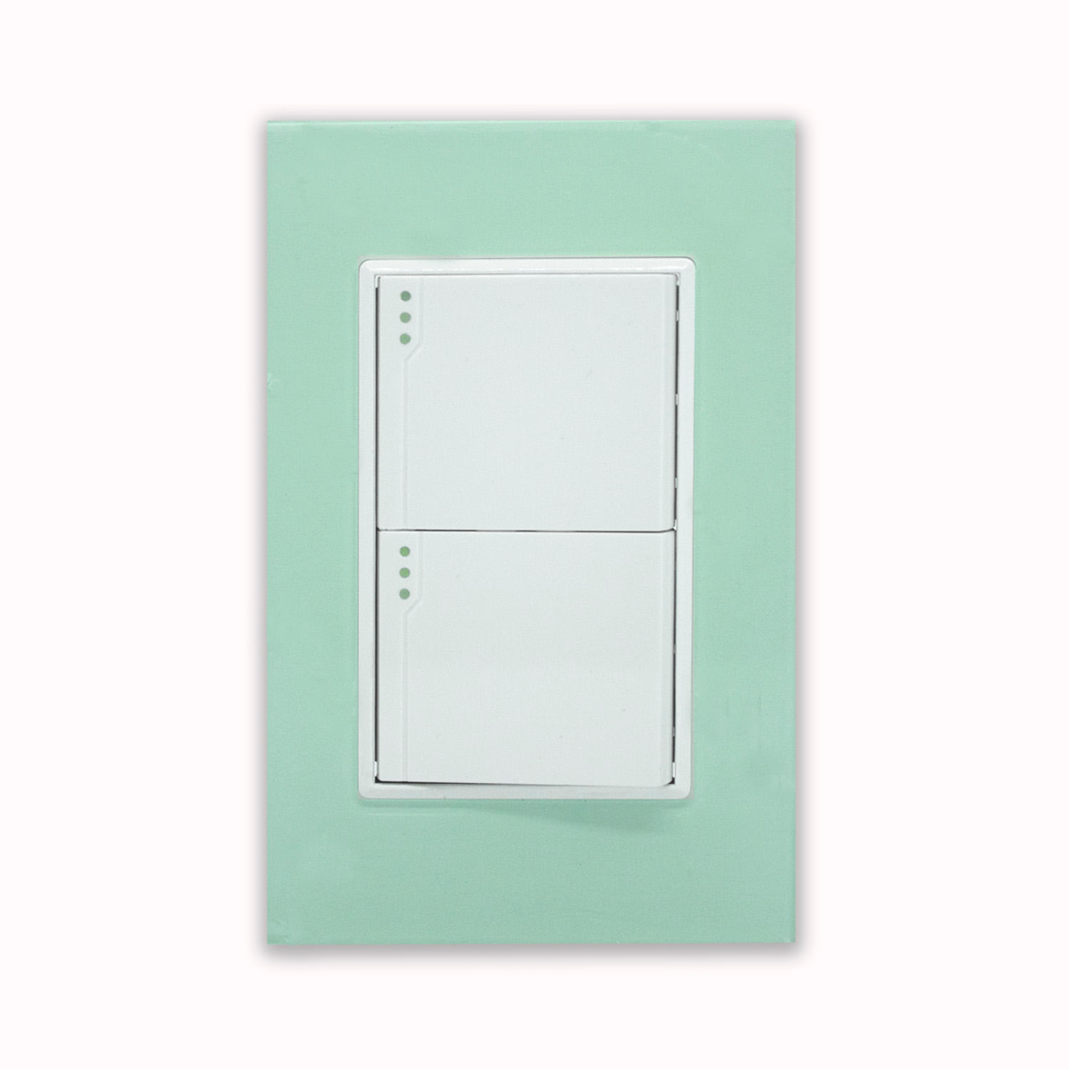 Interruptor Luxes Conmutador Doble Color Jade