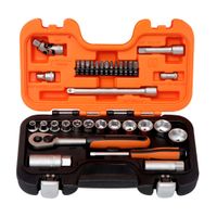 Set de Dados Hexagonal 3/8' 34 Piezas Bahco S330AF Acero Naranja