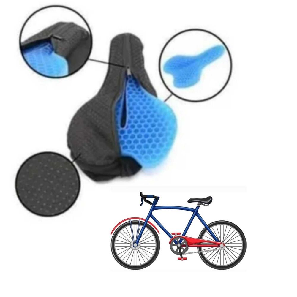 Asiento Gel Para Bicicletas Con Funda Promart