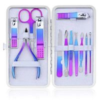 Kit de Manicure y Pedicure Cortaúñas 12 Piezas