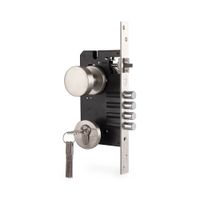 Cerradura de Embutir Forte Onda 3 Golpes Izquierda Acero Inoxidable
