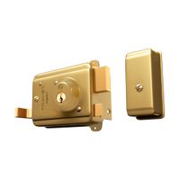 Cerradura de Sobreponer Acero Esmaltado Travex Oro