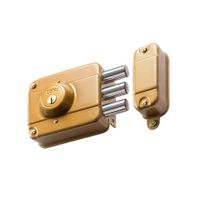 Cerradura de Sobreponer Acero Cantol Blindada Super 300 Oro de 1.9 cm