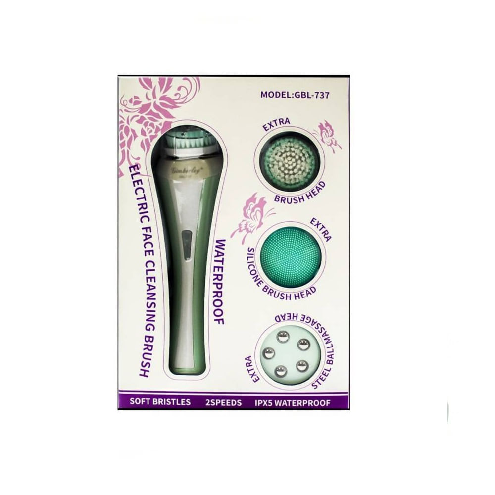 Masajeador y Limpiador Facial 3 en 1 Recargable GBL737 Verde Promart
