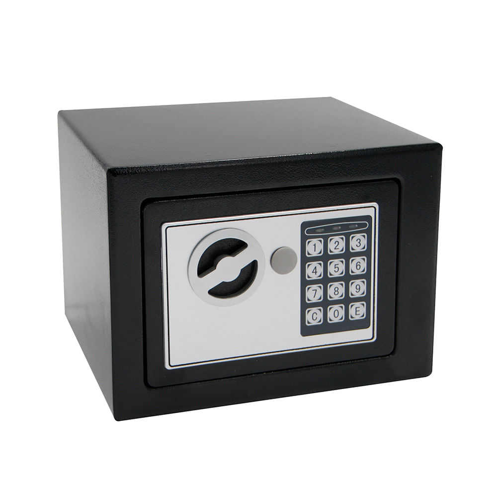 Caja fuerte electrónica Junior Brihard 17x23x17cm - Pequeña caja seguridad  electrónica con código - Bloqueo digital de teclado, LED - Primera caja  fuerte para niños con código : : Bricolaje y herramientas