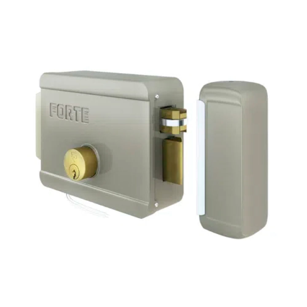 Cerradura Eléctrica Forte Sin Botón ER4 Beige de Acero