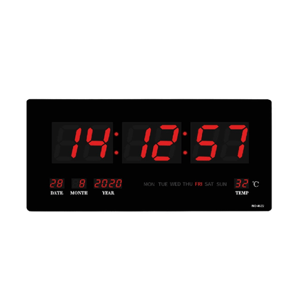 Reloj Digital De Pared Calendario Hora C° - Promart