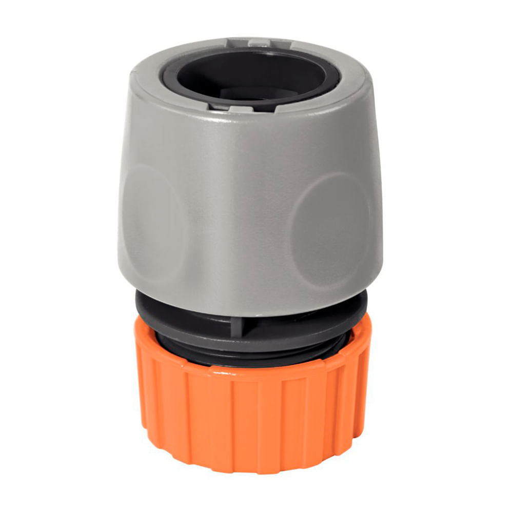 Acople Rapido con aquastop para manguera 1/2 Tramontina