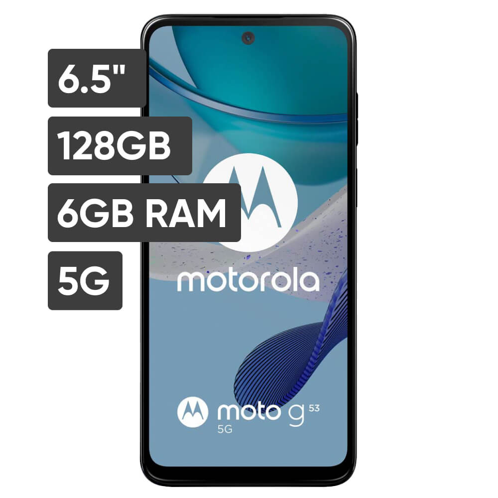 Smartphone MOTOROLA Motorola G53 6.5 6GB 128GB 50MP+2MP Plata - Promart