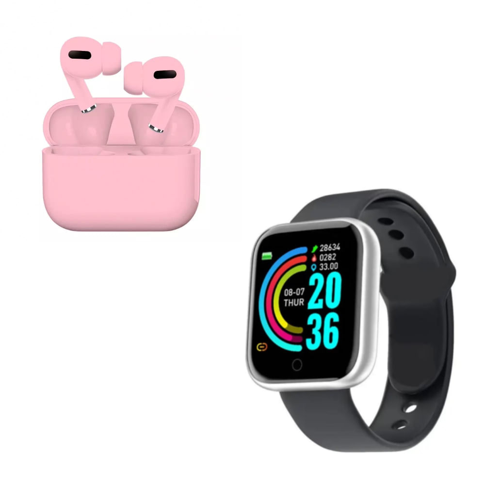 Pack Smartwatch Hello Watch 3 Beige 4GB Amoled Acuatico y Audifonos Pro 6  Rosado - Promart