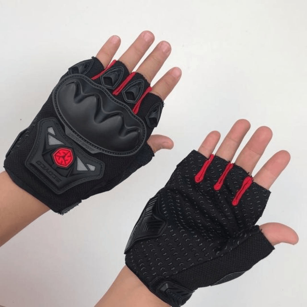 Guantes Miton Antideslizantes Motociclistas Scoyco MC29D Talla L Rojo
