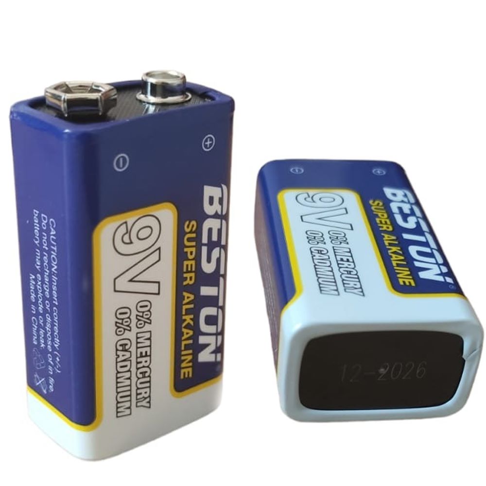 Batería Alcalina 9V Beston BST-6LR61-BP1 0 Cadmio y Mercurio Pila 9v -  Promart
