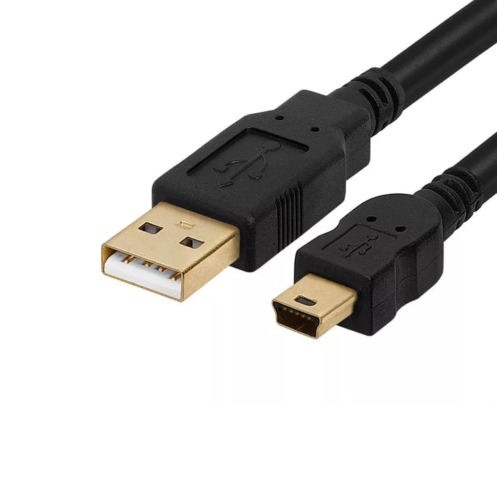 Cable USB 2.0 a Mini USB V3 5 Pines 1.8 Metros con Filtro Trautech - Promart