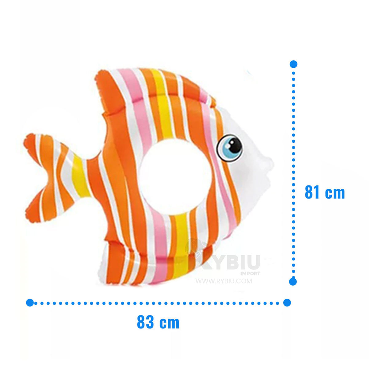 Anillo Flotador Inflable Pez Naranja