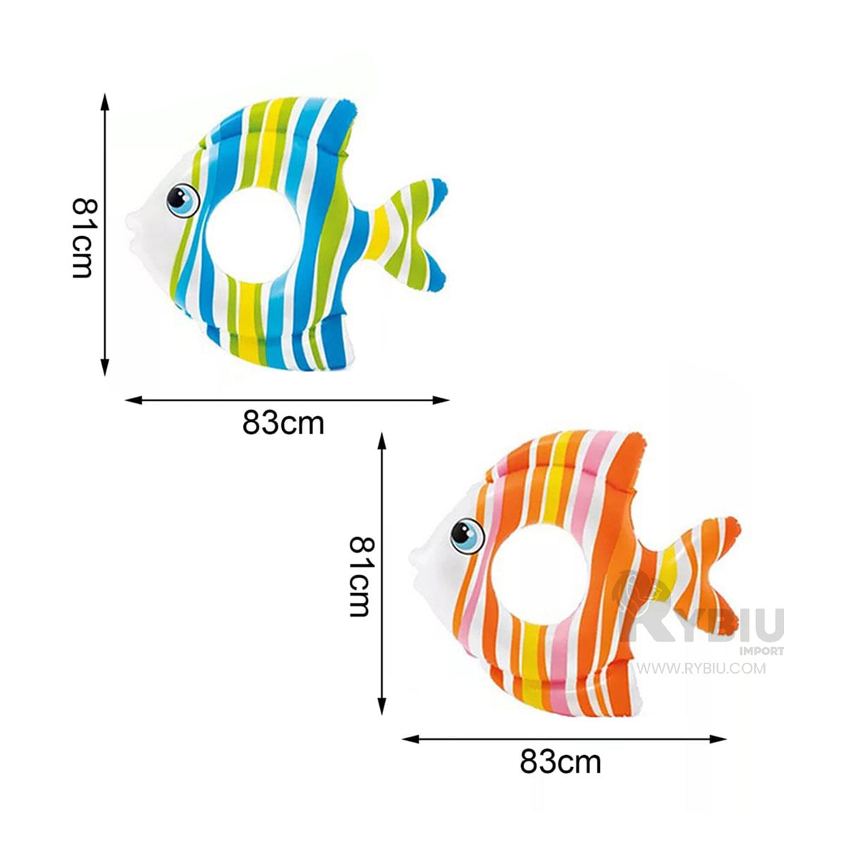 Pack de 2 Pez Aro Flotador Infantil