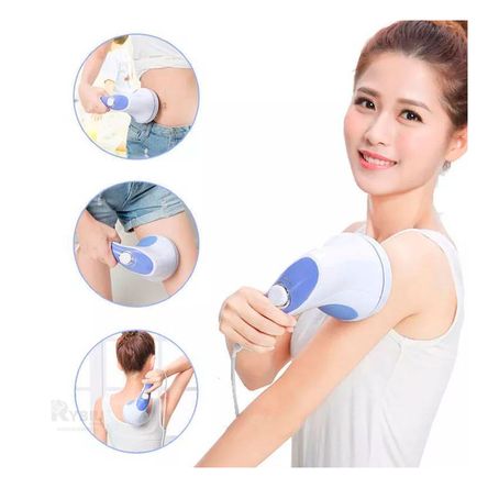 Masajeador Electrico Corporal Blanco Azul Masajeador Electrico Corporal Blanco Azul