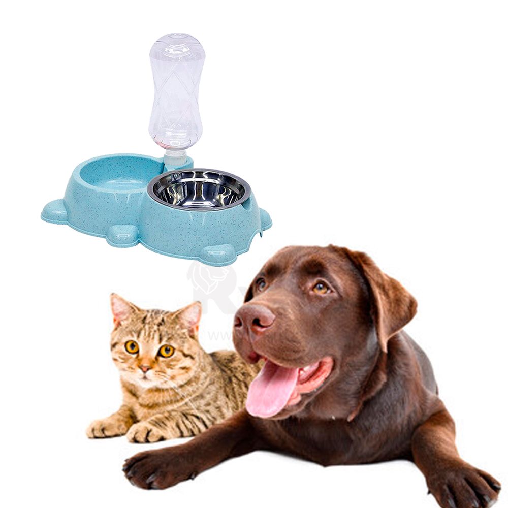 Comedero Mascotas Automatico Perros Celeste Comedero Mascotas Automatico Perros Celeste