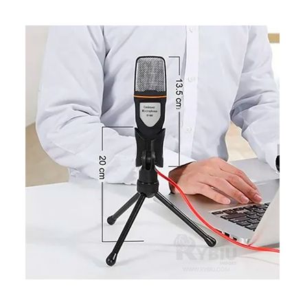 Microfono Negro Mediano de Condensador Modelo SF-666 Microfono Negro Mediano de Condensador Modelo SF-666