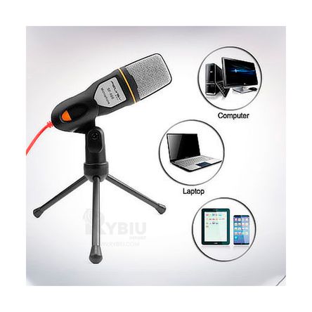 Microfono Negro Mediano SF-666 para PC y Laptop Microfono Negro Mediano SF-666 para PC y Laptop