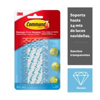 Mini Ganchos Decorativos 3M Transparentes