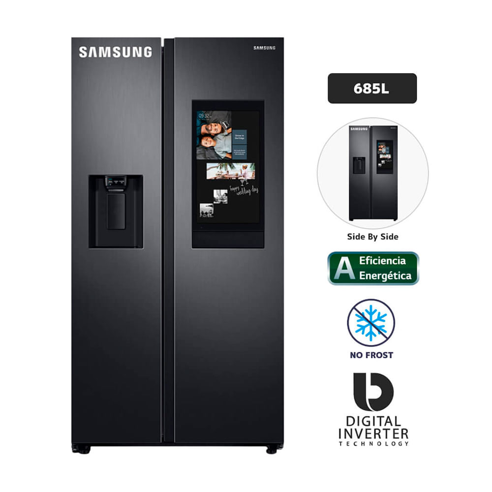 Refrigeradora SAMSUNG 685L No Frost RS27T5561B1/PE Negro