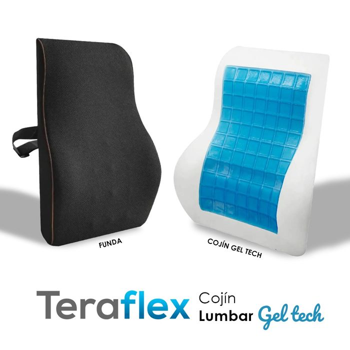 Cojín Lumbar con Gel Frío y Un Apoyabrazos de Regalo Teraflex