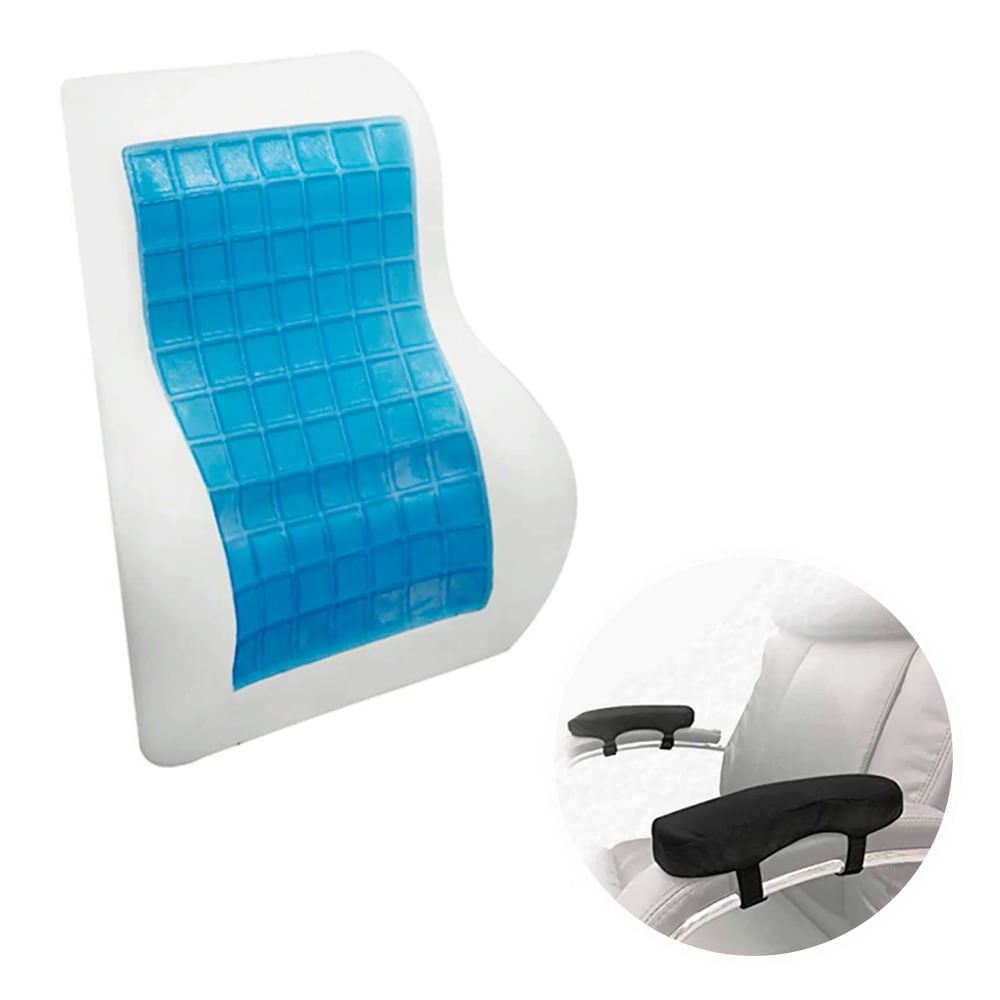 Almohada Lumbar para Dormir Viscoelástica Teraflex 52x22x10cm - Promart