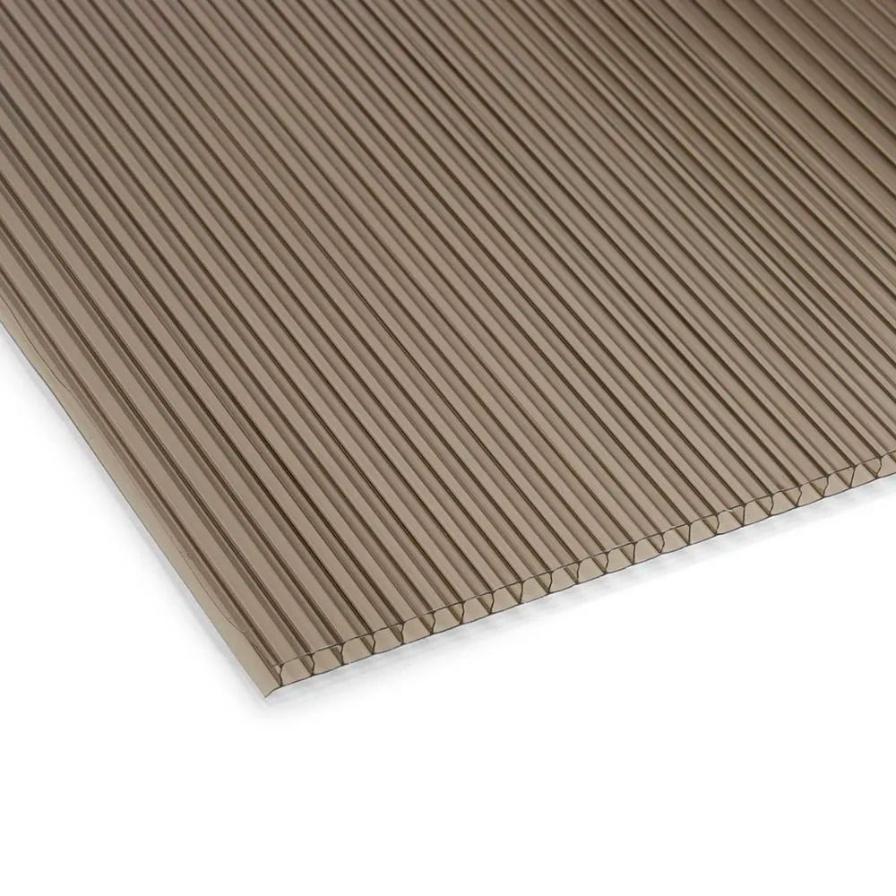 Techo Policarbonato Bronce 6mm 2.90x1.05 metros Makrolux