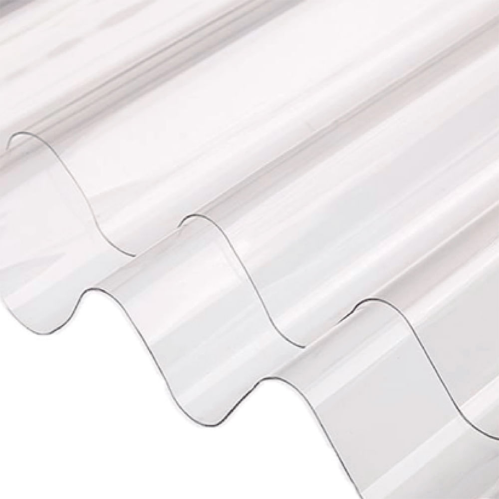 Policarbonato Corrugado Clear 0.6mm 3.05x0.81m Polygal