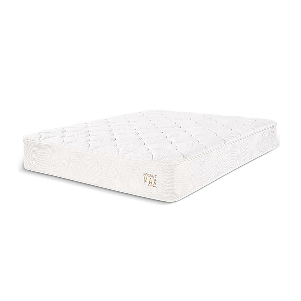 Colchón Paraíso Pocket Max 1.5 Plazas + 1 Almohada + Protector