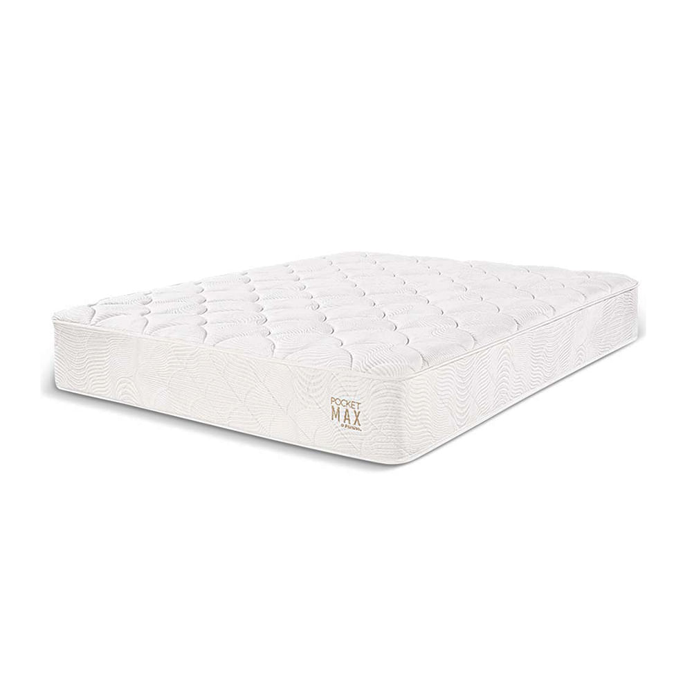 Colchón Paraíso Pocket Max King + 2 Almohadas + Protector