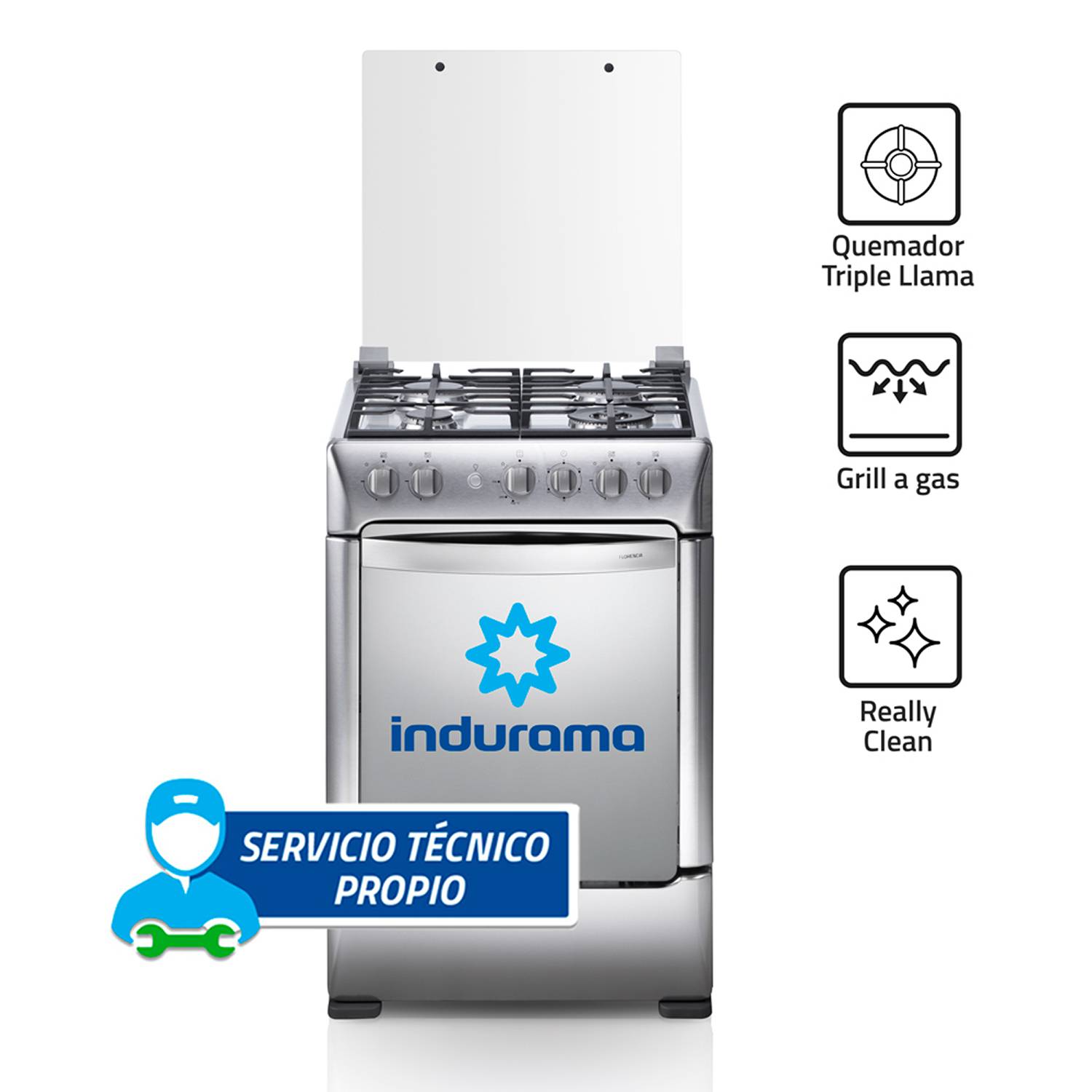 Cocina de 4 Hornillas Florencia Zafiro Indurama Croma