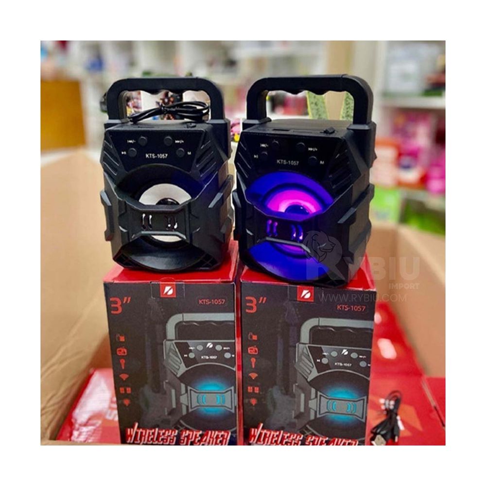 Bocina Portatil Bluetooth KTS 1057 Negro Bocina Portatil Bluetooth KTS 1057 Negro
