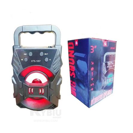 Bocina Recargable KTS 1057 Negro Bocina Recargable KTS 1057 Negro