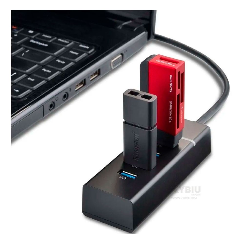 Adaptador Hub Tipo C a USB 3.0 4 Puertos PC Laptop y Android - Promart
