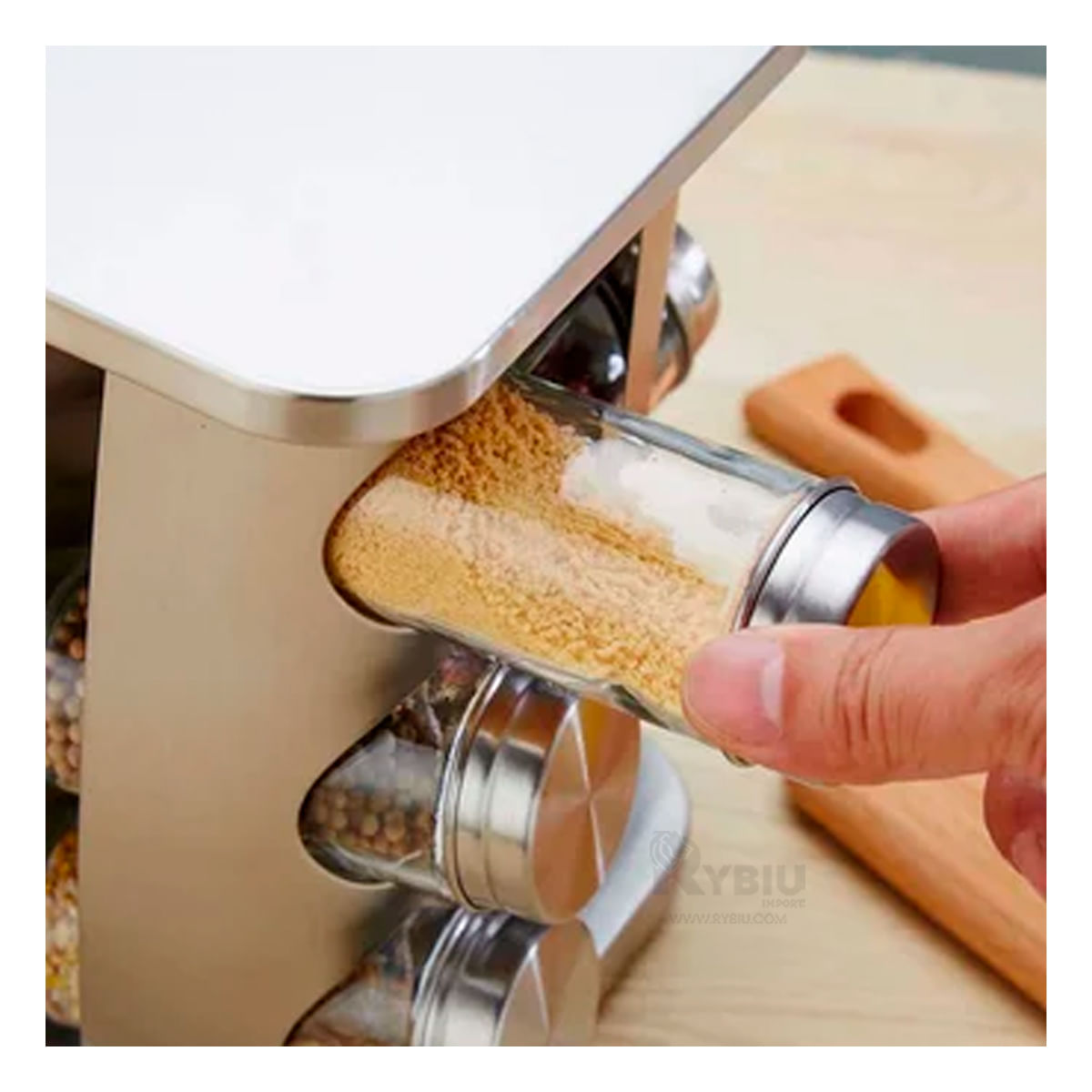 Set Condimentero para Cocina de 16 Frascos