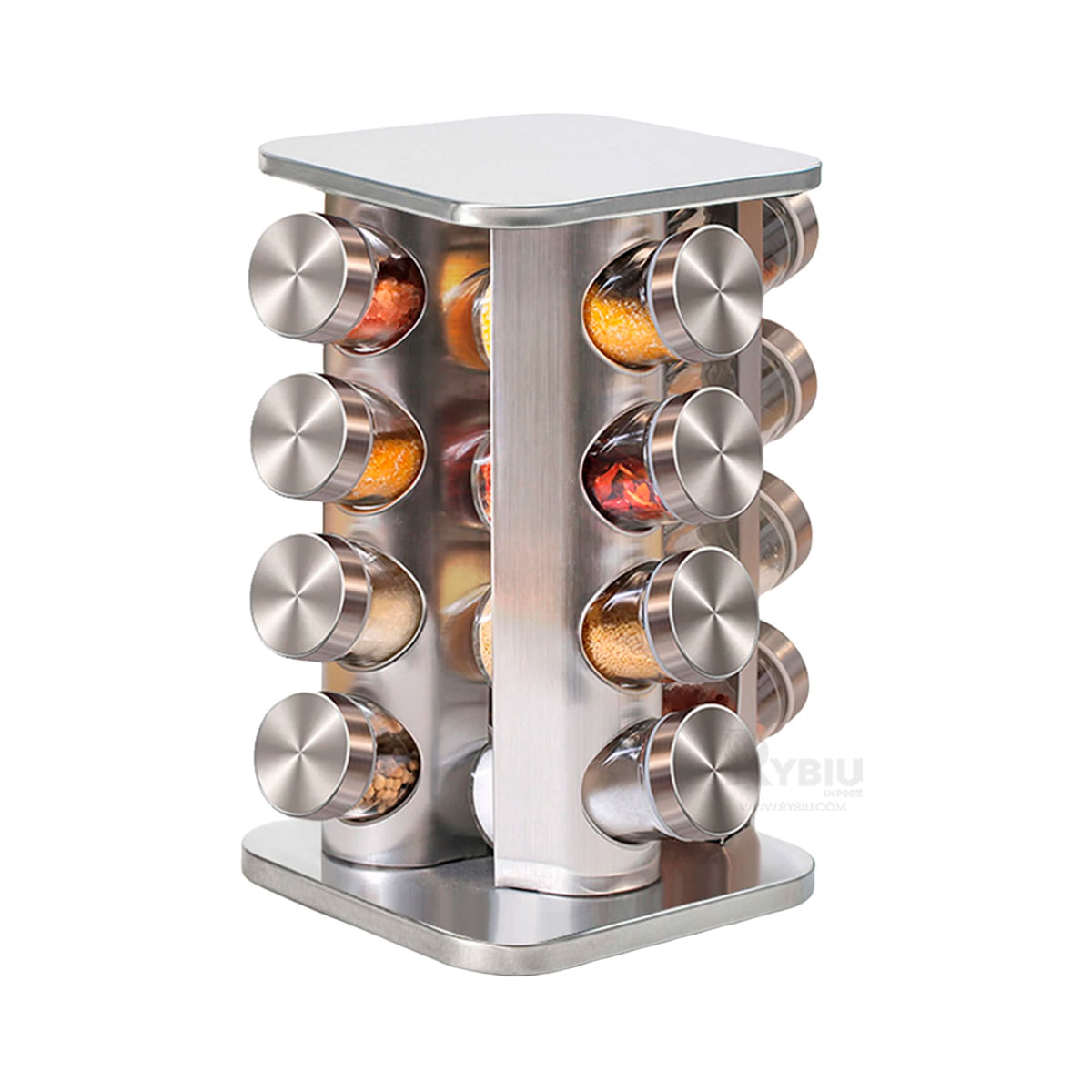 Condimentero de 360° de Acero Inoxidable RYBIU IMPORT