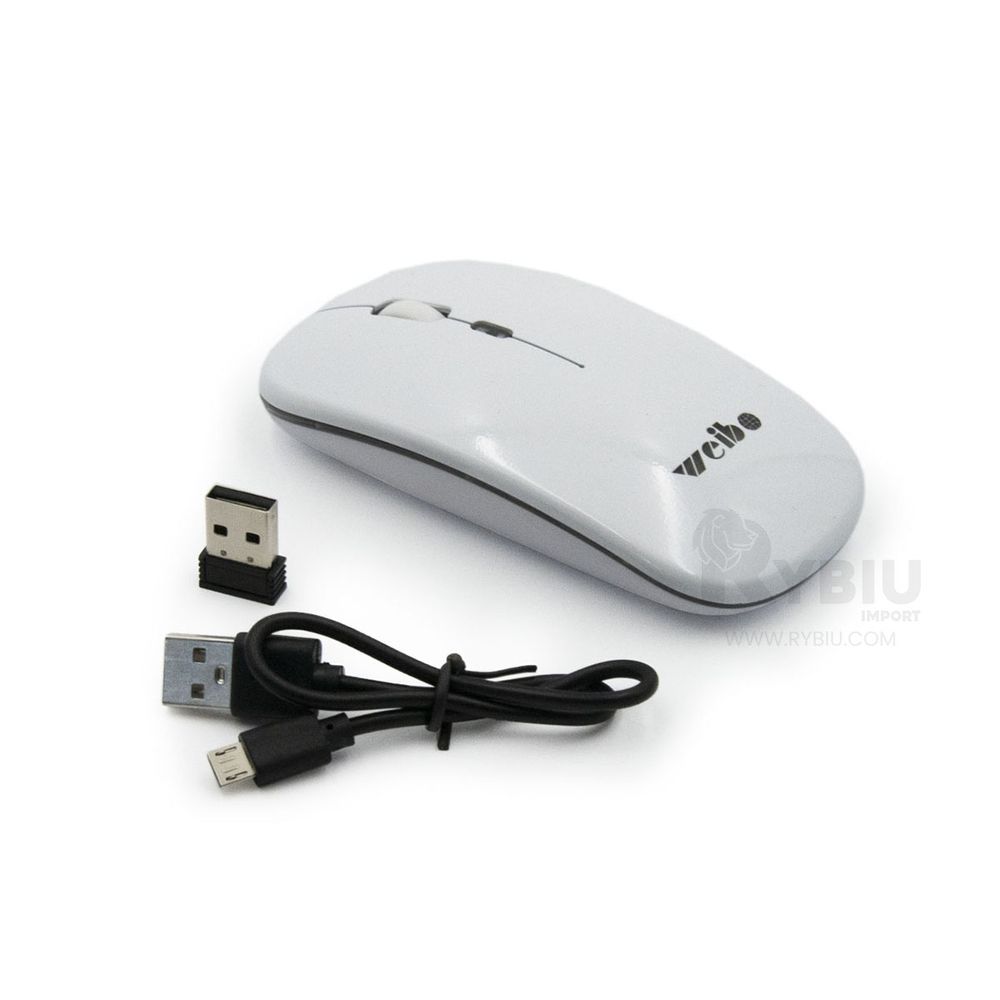 Mouse Inalambrico Dual de Color Blanco para Laptop Mouse Inalambrico Dual de Color Blanco para Laptop