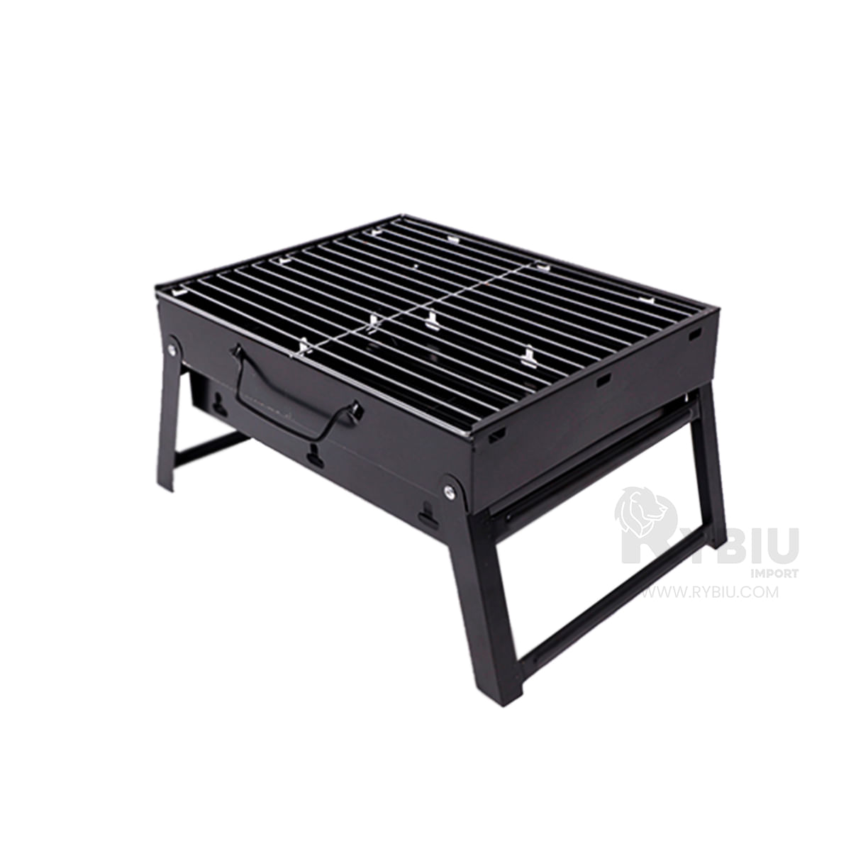 Parrilla a Carbon Portatil de Color Negro Maker