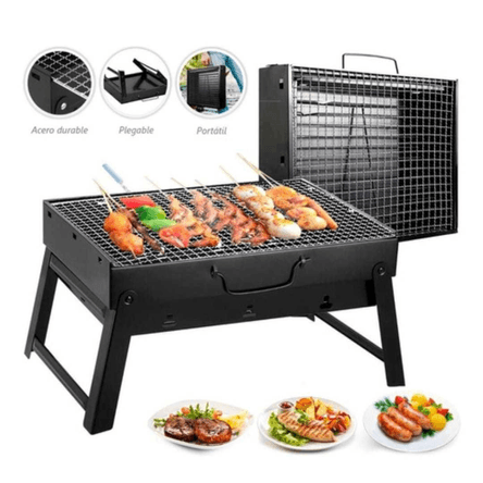 Parrilla a Carbon Plegable Beef para Jardin RYBIU IMPORT