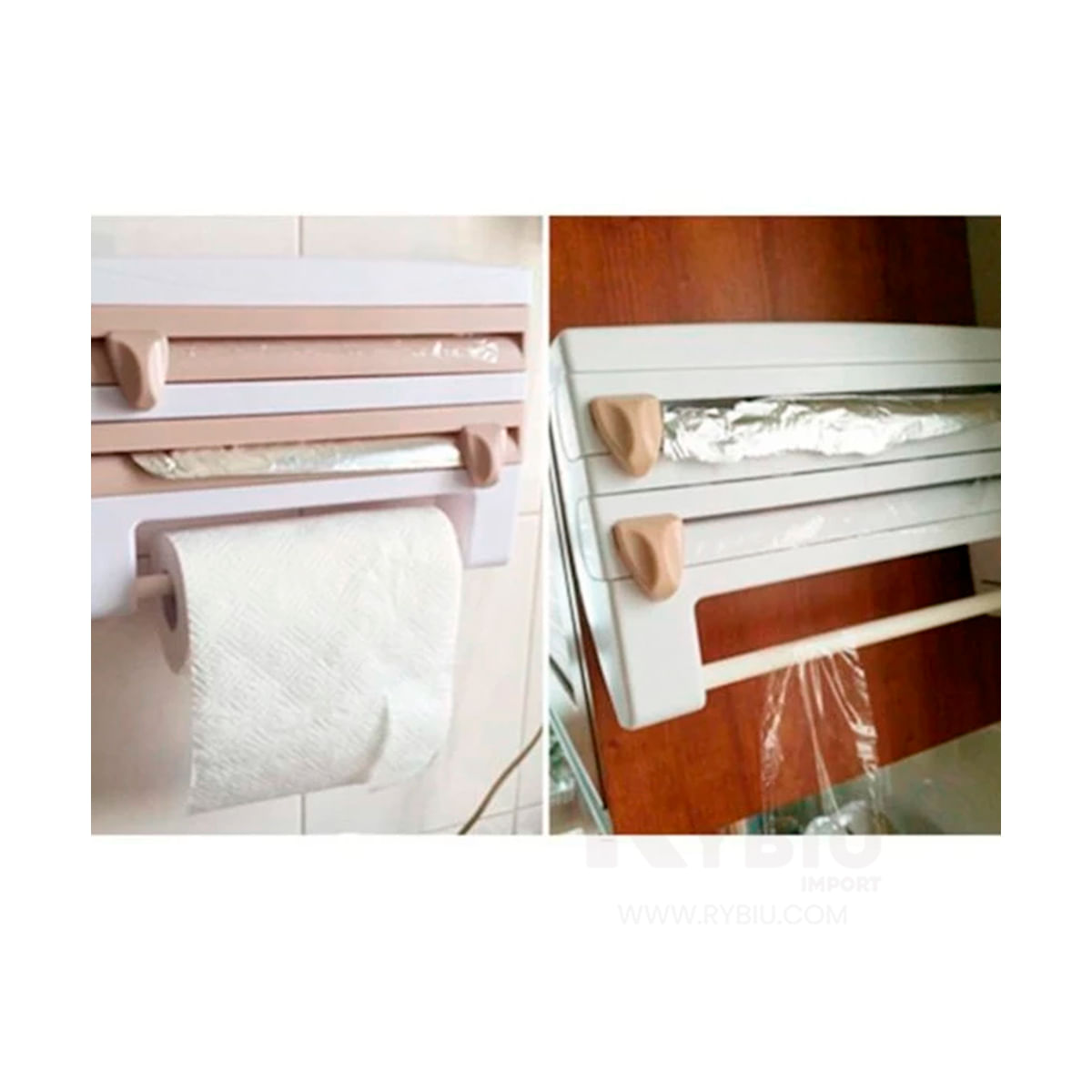 Organizador para Papel Cocina Color Beige