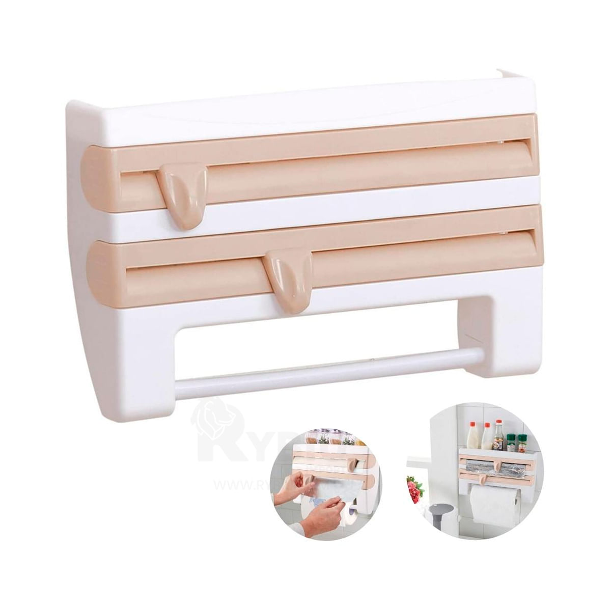 Novedoso Organizador de Cocina Color Beige