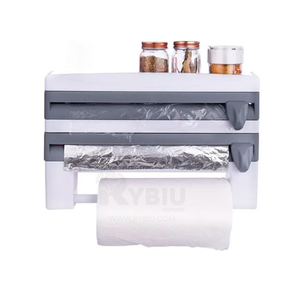 Organizador de Cocina Papel Toalla Color Plomo