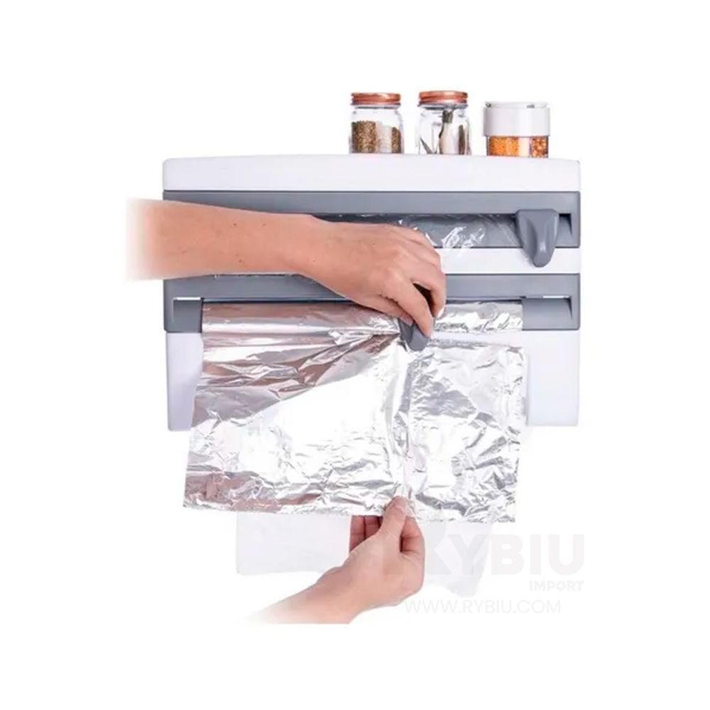 Organizador para Papel Cocina Color Plomo Organizador para Papel Cocina Color Plomo