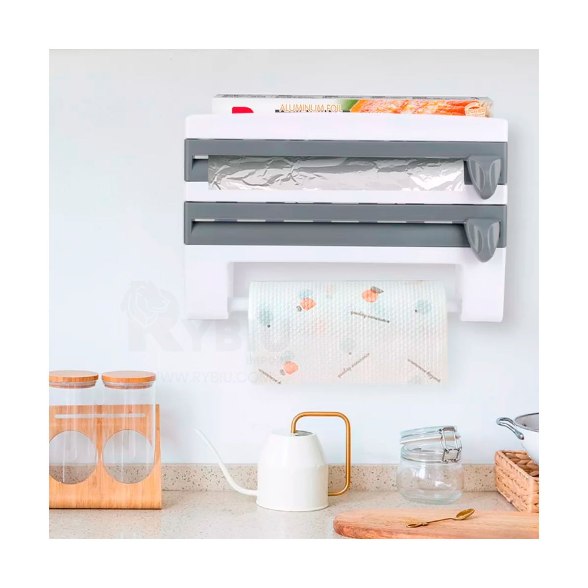 Novedoso Organizador de Cocina en Color Plomo