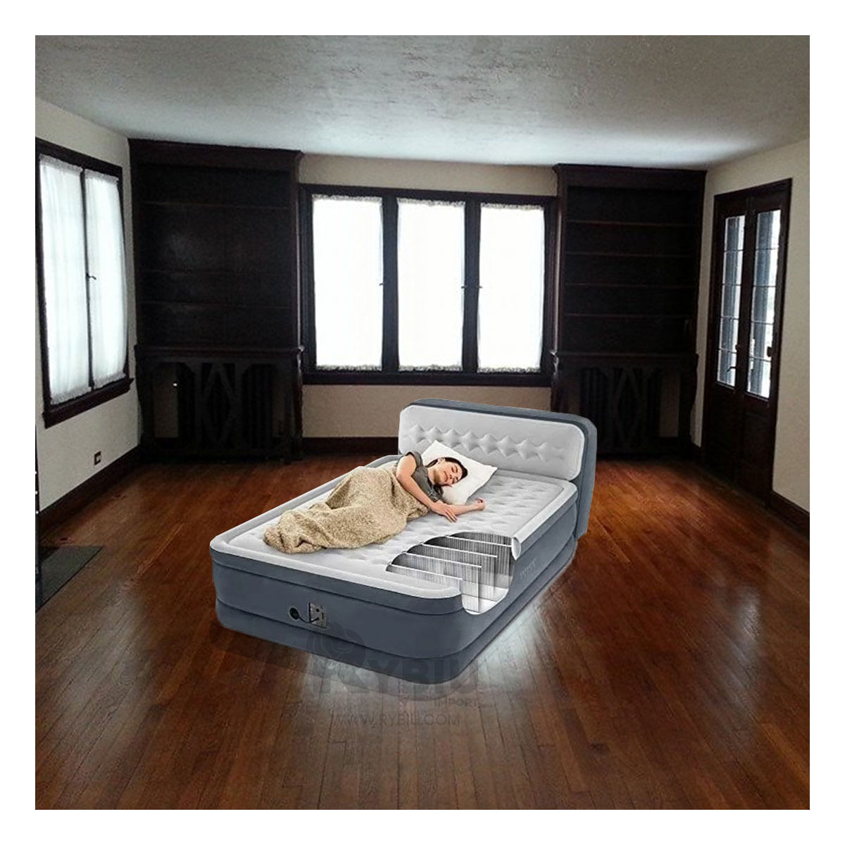 Hinchable con Espaldar Intex de Color Blanco