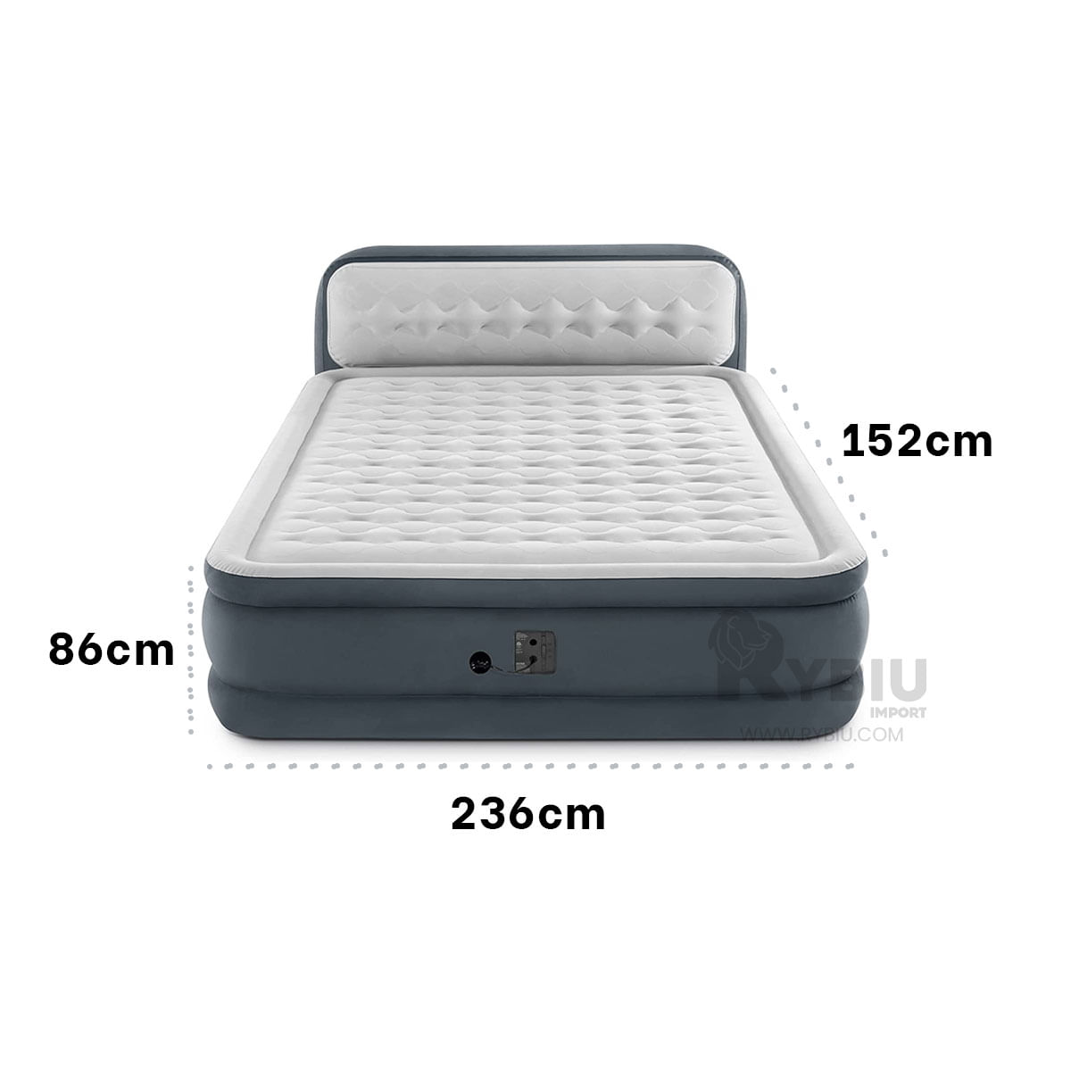 Cama de Aire con Resistencia Intex Espaldar