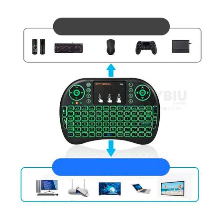 Mini Teclado Inalambrico para Smart Tv con Luz Mini Teclado Inalambrico para Smart Tv con Luz