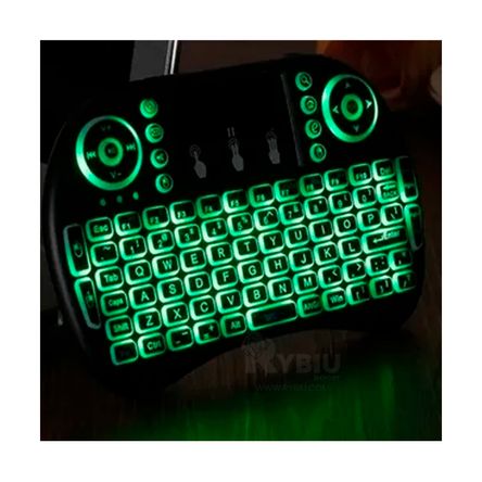 Mini Teclado con Iluminado para Inalambrico Verde  RYBIU IMPORT